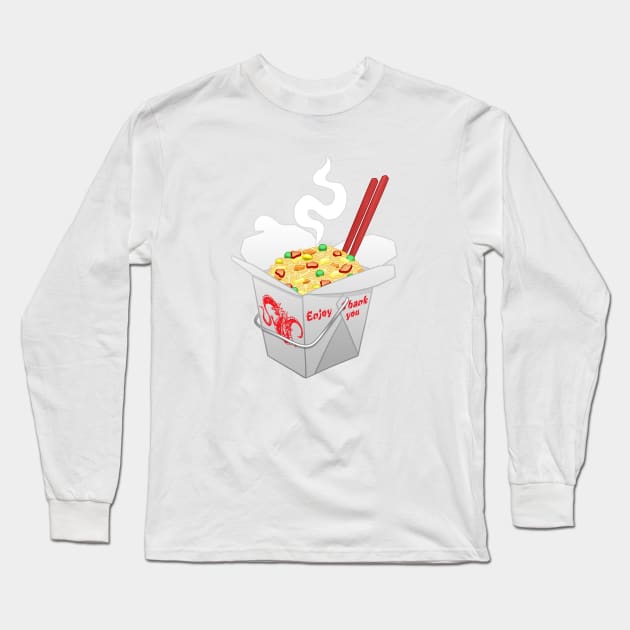 Take Out Box Long Sleeve T-Shirt by CCDesign